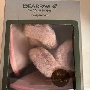 BearPaw Brown and White Baby Booties
